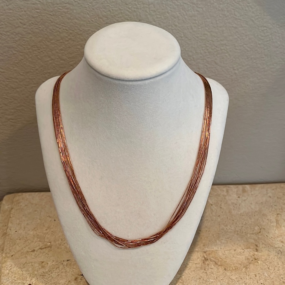 New Southwest Style By JTV Liquid 18K Gold Over 925 Sterling 10 Strand N…